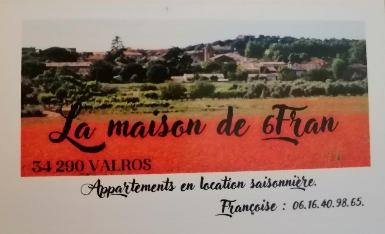 La Maison De 6Fran Appartement 2 Chaleureux Et Calme Ambiance Familiale Valros 外观 照片